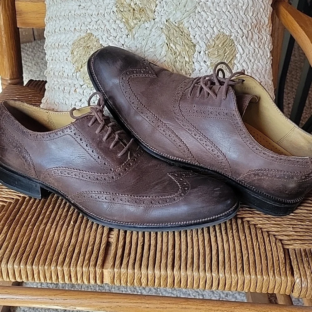 Cole Haan wingtip oxford, brown, size 13M